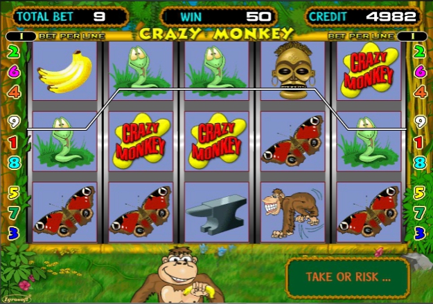 игровой автомат остров обезьянка