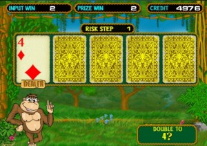 игровой автомат обезьянки игра на удвоение